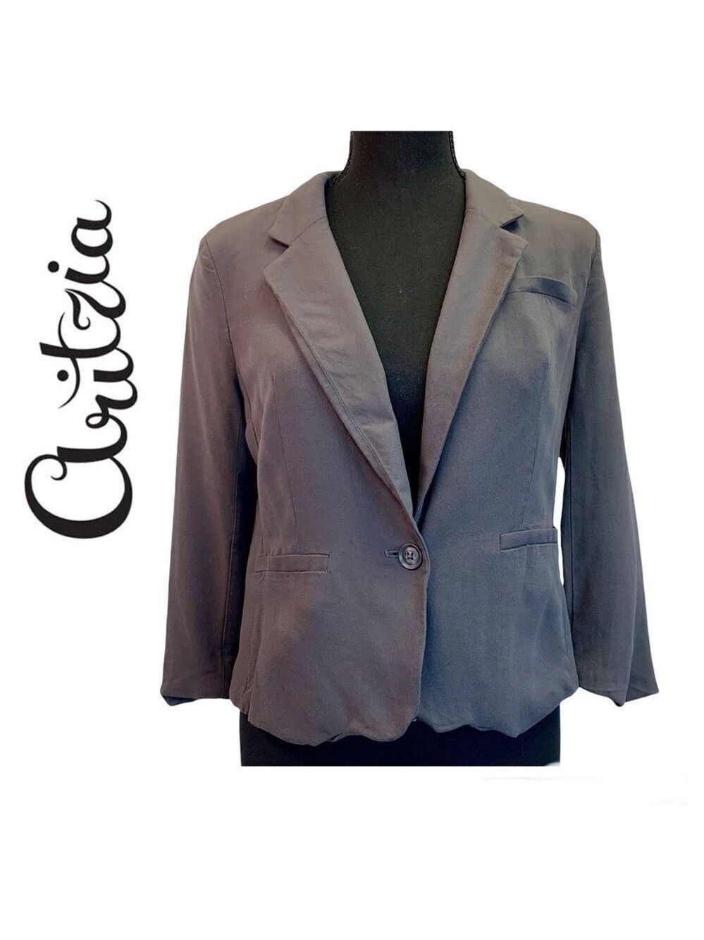 ARITZIA dark gray charcoal blazer size 2